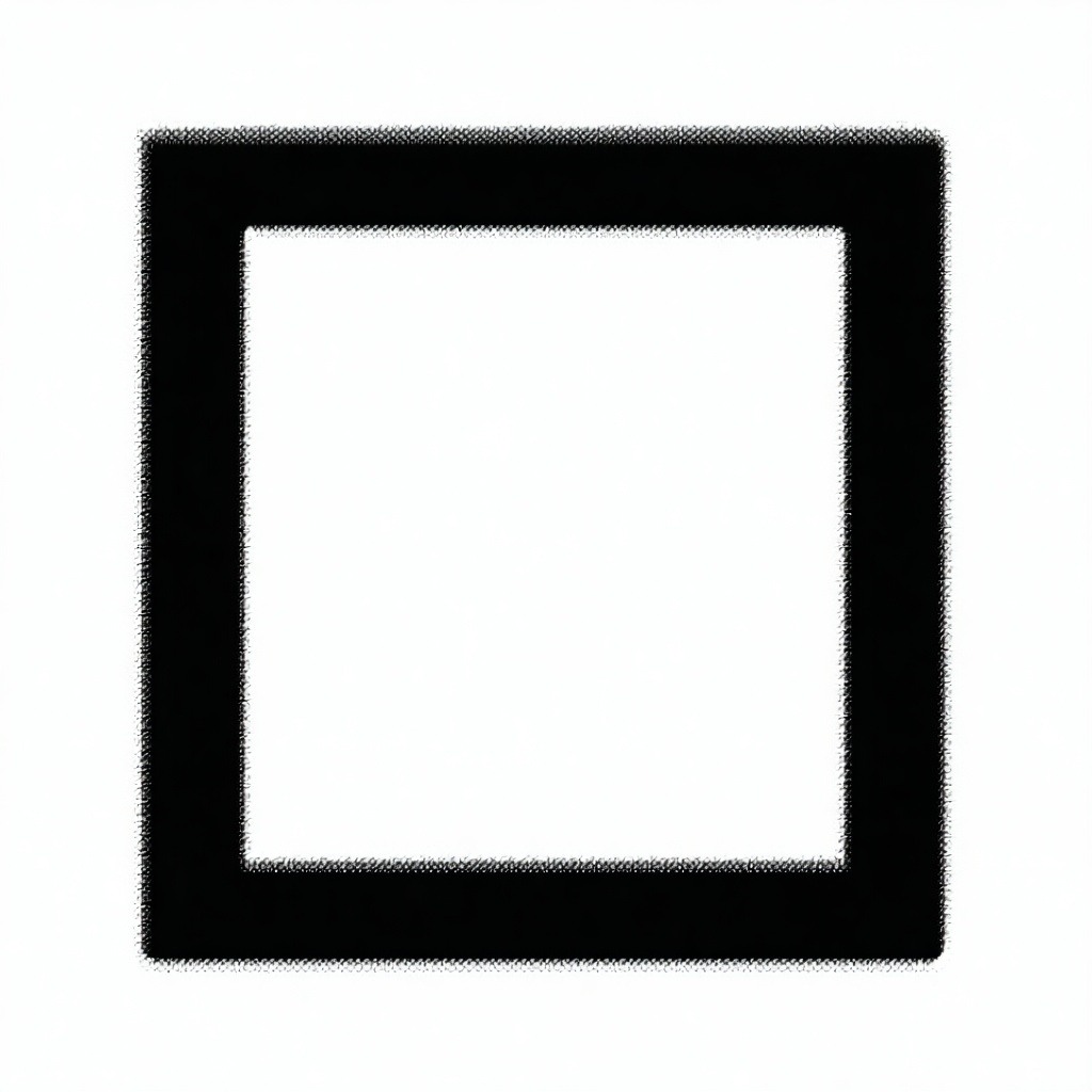 white square black outline