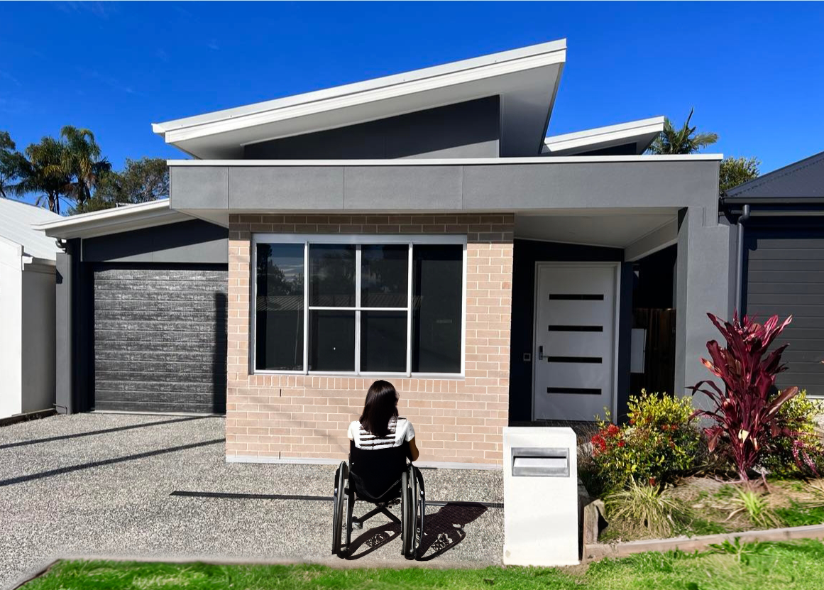 house with wheelchair